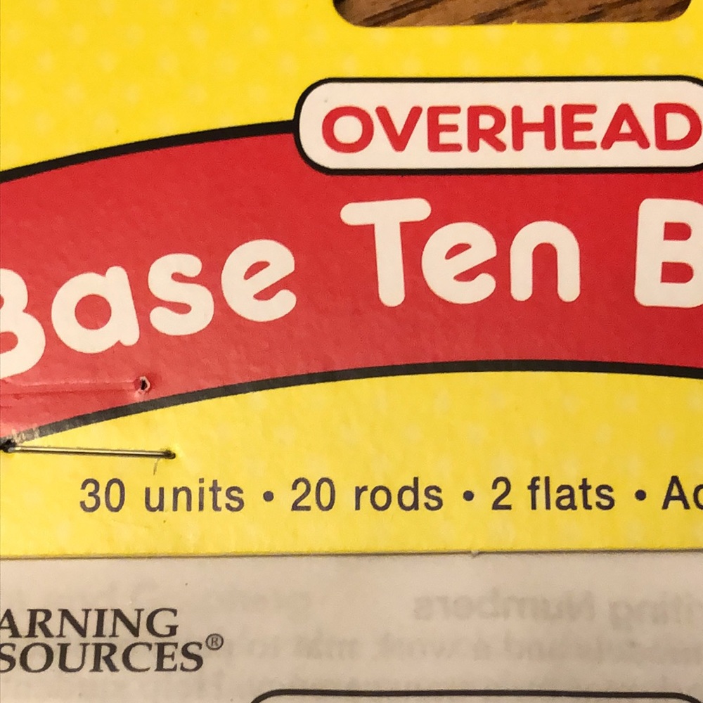 Overhead Base Ten Blocks (plastic) - Picture 4 of 5